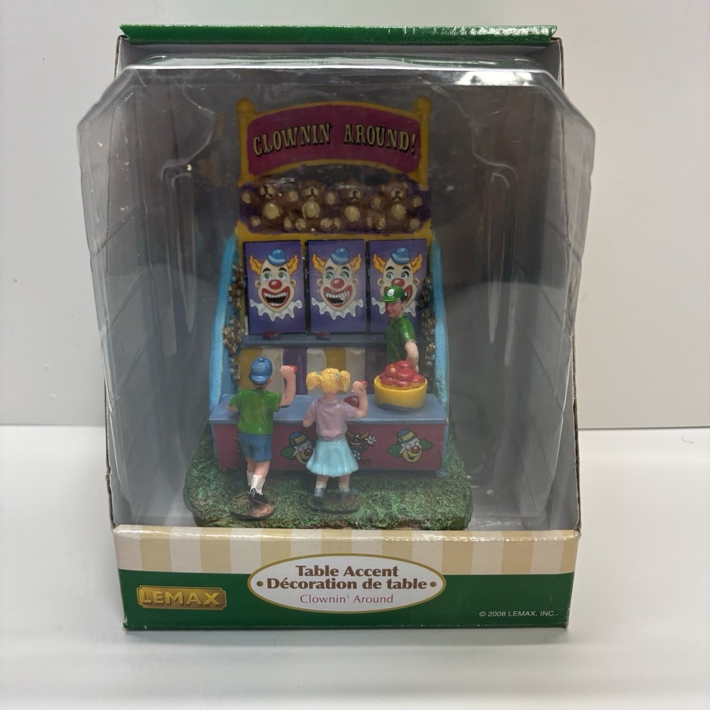 Vintage Lemax Village Collection Table Accent "Clownin Around" in Original Box